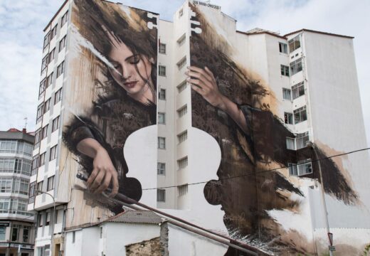 O mural realizado por SFHIR en Fene, candidato a ser o mellor do mundo